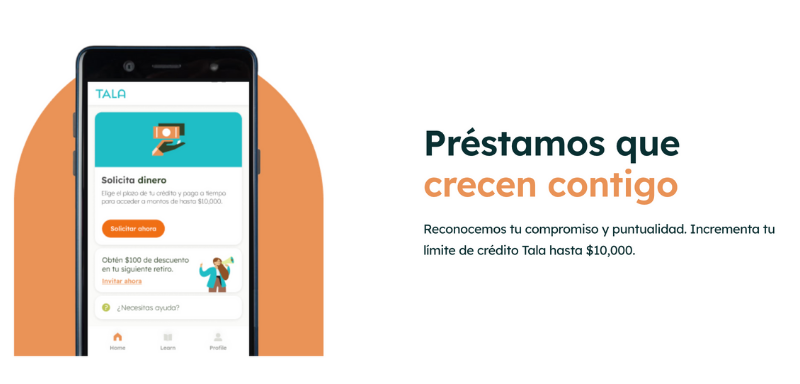 Crecimiento del préstamo Tala.